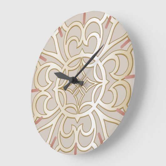 Jacquard Impression Pattern Große Wanduhr (Winkel)