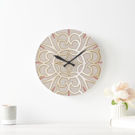 Jacquard Impression Pattern Große Wanduhr (Zuhause)