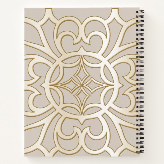 Jacquard Impression Pattern Notizblock (Rückseite)