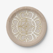 Jacquard Impression Pattern Pappteller (Vorderseite)
