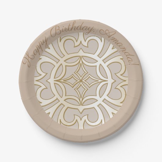Jacquard Impression Pattern Pappteller (Vorderseite)