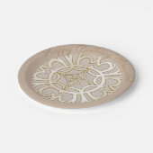 Jacquard Impression Pattern Pappteller (Schrägansicht)