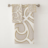 Jacquard-Impressionsmuster Badhandtuch Set (Insitu)