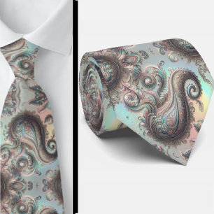 Jacquard-Kunstseide Luxuriöser Paisley-Herrenart Krawatte
