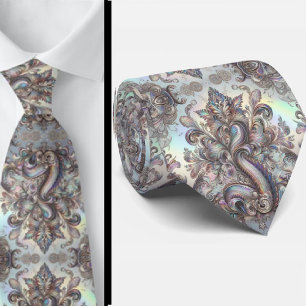 Jacquard-Kunstseide Luxuriöser Paisley-Herrenart Krawatte