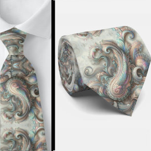 Jacquard-Kunstseide Luxuriöser Paisley-Herrenart Krawatte