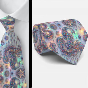 Jacquard-Kunstseide Luxuriöser Paisley-Herrenart Krawatte