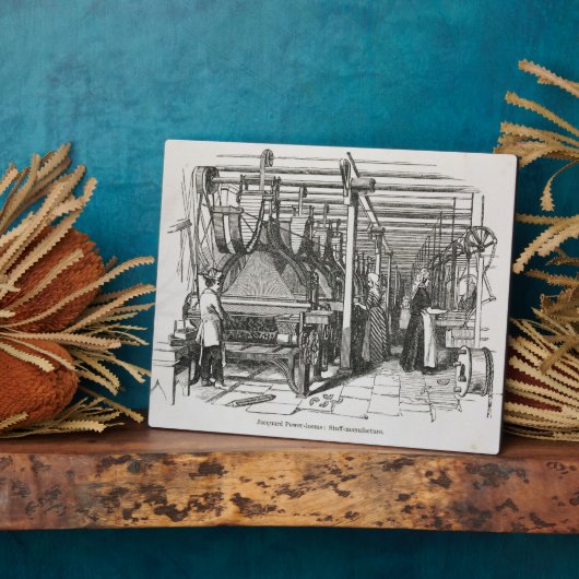 Jacquard Power Looms (Gravur) Fotoplatte (Seite)