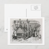Jacquard Power Looms (Gravur) Postkarte (Vorne/Hinten)