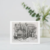 Jacquard Power Looms (Gravur) Postkarte (Stehend Vorderseite)