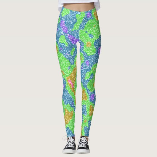 Jacquard-Strickmuster Leggings (Vorderseite)