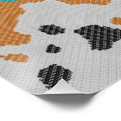 Jacquard-Strickmuster Poster (Ecke)