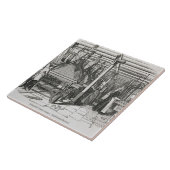 Jacquardwebstuhl-Power-Webstühle (Stich) Fliese (Seite)