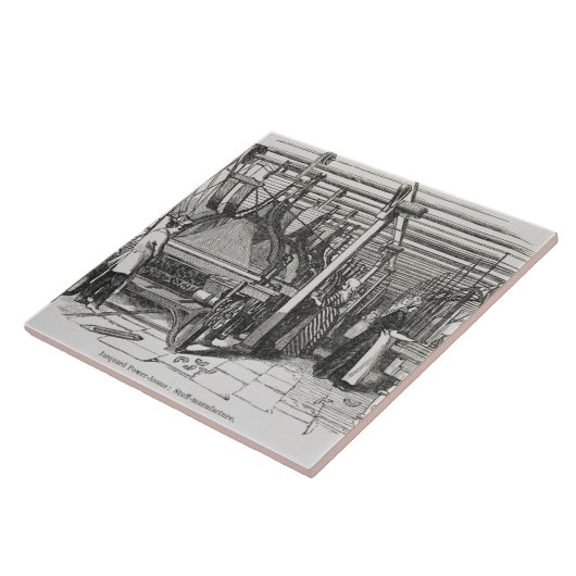 Jacquardwebstuhl-Power-Webstühle (Stich) Fliese (Seite)