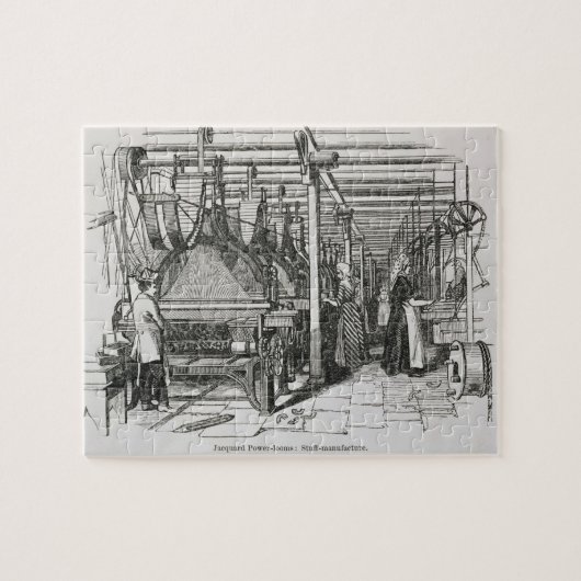 Jacquardwebstuhl-Power-Webstühle (Stich) Puzzle (Horizontal)