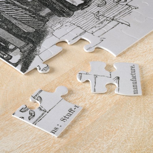 Jacquardwebstuhl-Power-Webstühle (Stich) Puzzle (Seite)