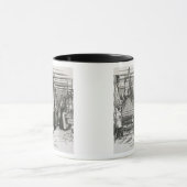 Jacquardwebstuhl-Power-Webstühle (Stich) Tasse (Zentrum)