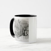 Jacquardwebstuhl-Power-Webstühle (Stich) Tasse (Vorderseite Links)