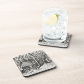 Jacquardwebstuhl-Power-Webstühle (Stich) Untersetzer (Rechte Seite)