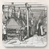 Jacquardwebstuhl-Power-Webstühle (Stich) Untersetzer (Vorderseite)