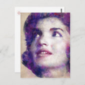 Jacqueline Kennedy Onassis Postkarte (Vorne/Hinten)
