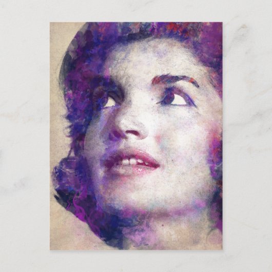 Jacqueline Kennedy Onassis Postkarte (Vorderseite)