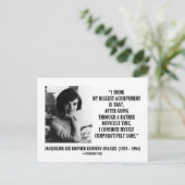 Jacqueline Kennedy vergleichend Sane Quote Postkarte (Stehend Vorderseite)