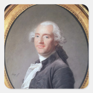 Jacques Alexandre Cesar Quadratischer Aufkleber
