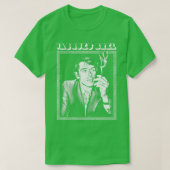 Jacques Brel Retro Fan Design 1 T-Shirt (Design vorne)