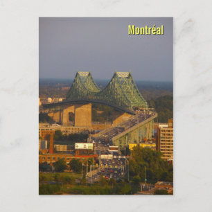 Jacques Cartier Bridge bei Sunset Postkarte
