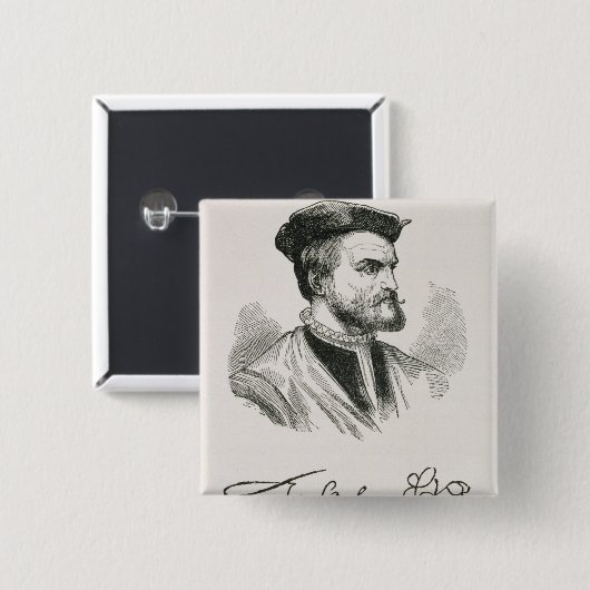 Jacques Cartier Button (Vorne & Hinten)