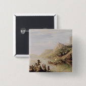 Jacques Cartier, der das St. Lawrence entdeckt Button (Vorne & Hinten)