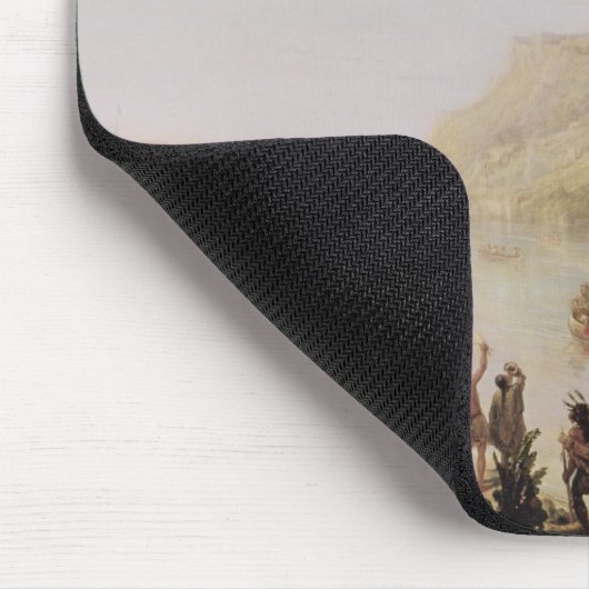 Jacques Cartier, der das St. Lawrence entdeckt Mousepad (Ecke)