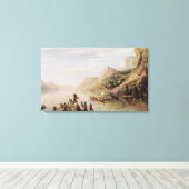 Jacques Cartier Entdecken des hl. Lawrence Leinwanddruck (Insitu (Holzboden))