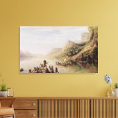 Jacques Cartier Entdecken des hl. Lawrence Leinwanddruck (Insitu (Wohnzimmer))