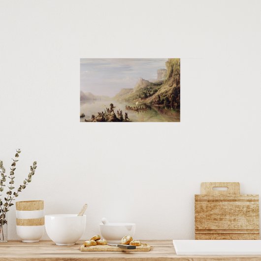 Jacques Cartier Entdecken des hl. Lawrence Poster (Küche)