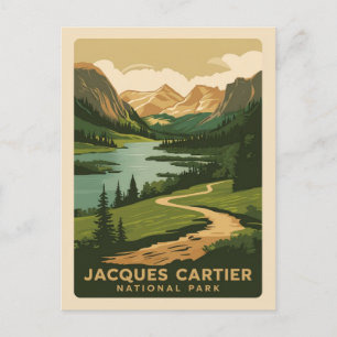 Jacques-Cartier-Nationalpark, Retro-Stil Postkarte