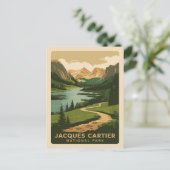 Jacques-Cartier-Nationalpark, Retro-Stil Postkarte (Stehend Vorderseite)