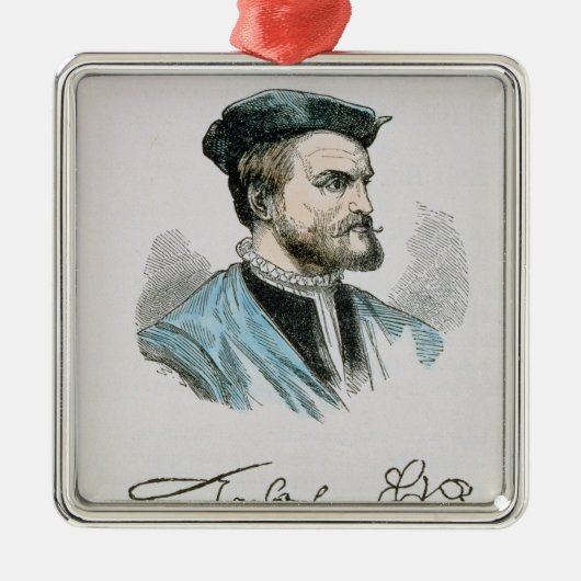 Jacques Cartier Ornament Aus Metall (Vorne)