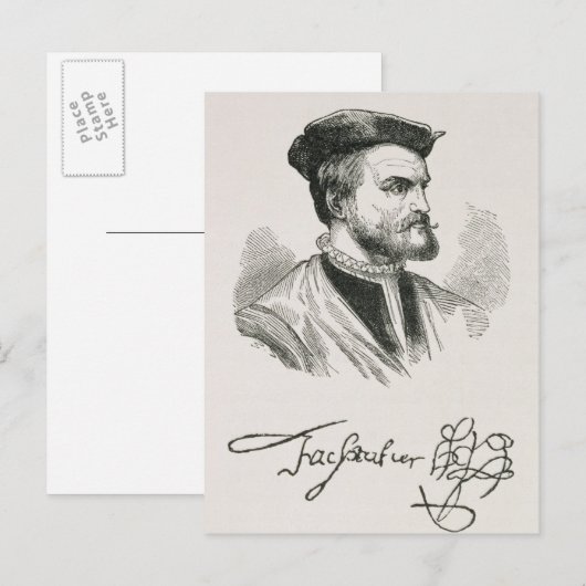 Jacques Cartier Postkarte (Vorne/Hinten)