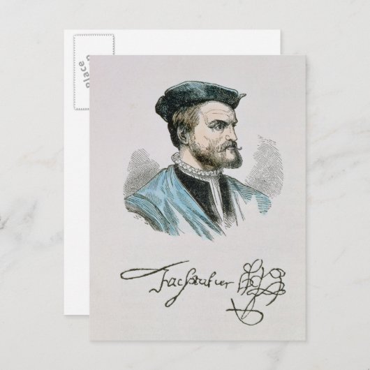 Jacques Cartier Postkarte (Vorne/Hinten)