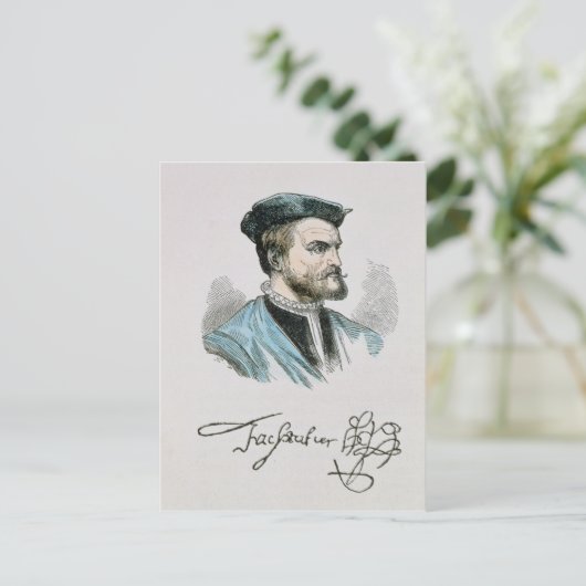 Jacques Cartier Postkarte (Stehend Vorderseite)