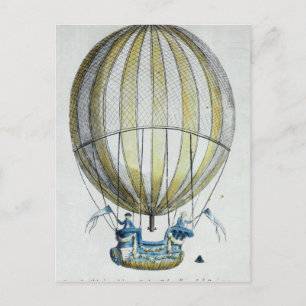 Jacques Charles und Nicholas Robert's Ballon Postkarte