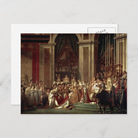 Jacques David-Consecration & Coronation Postkarte (Vorne/Hinten)