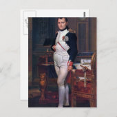 Jacques David- Napoleon Bonaparte in seiner Studie Postkarte (Vorne/Hinten)