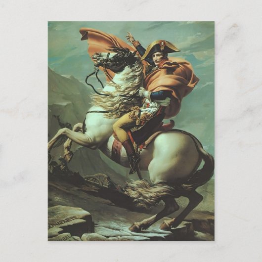 Jacques-David- Napoleon über die Alpen Postkarte (Vorderseite)