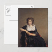 Jacques David- Robertine Tourteau Postkarte (Vorne/Hinten)