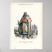 Jacques de Molay - Knight Templar Poster (Vorne)