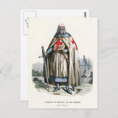 Jacques de Molay - Knight Templar Postkarte (Vorne/Hinten)