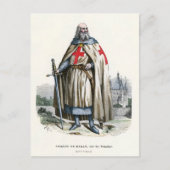 Jacques de Molay - Knight Templar Postkarte (Vorderseite)